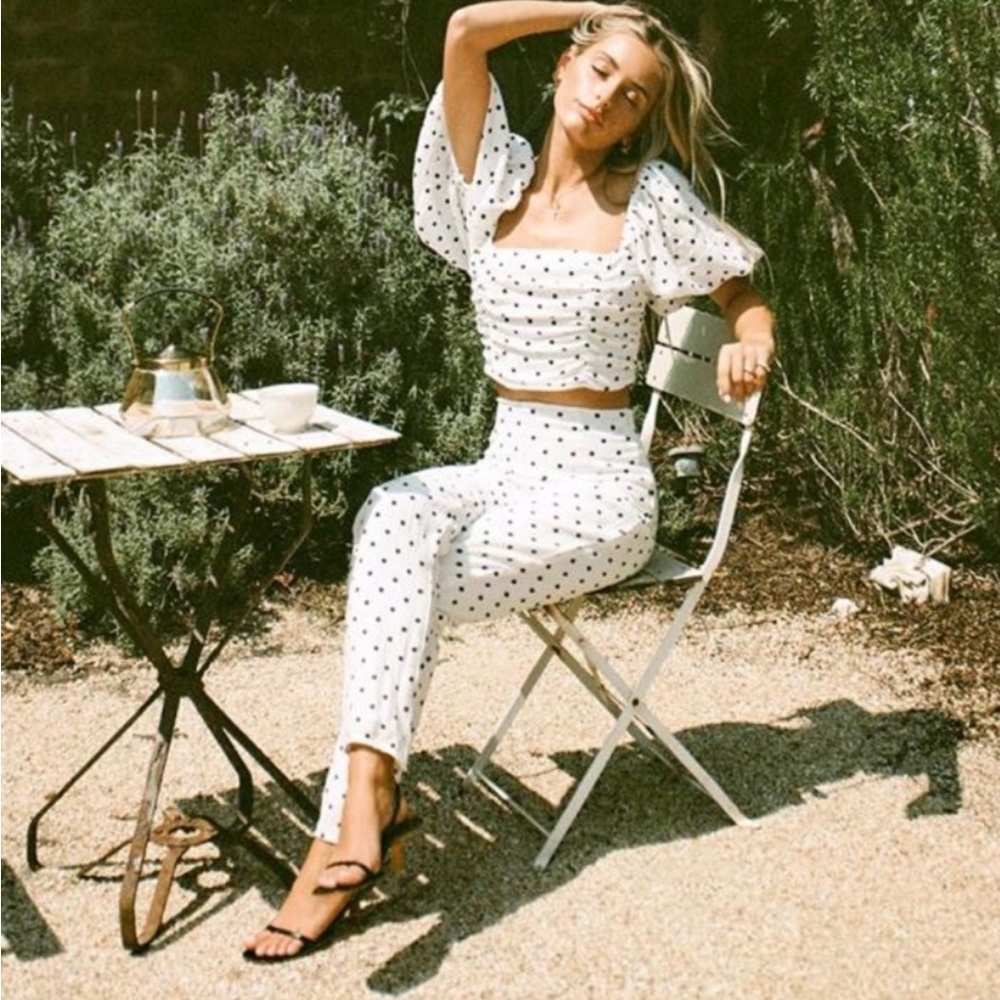 sabo skirt polka dot trousers